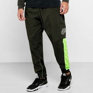 The Nike Dri-FIT Flex Sport Clash Pants Army Green Neon Windbreaker Jogger XL